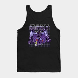 Let's Get Ready To Rumble Cool 80's Robot Cartoon Meme Tank Top